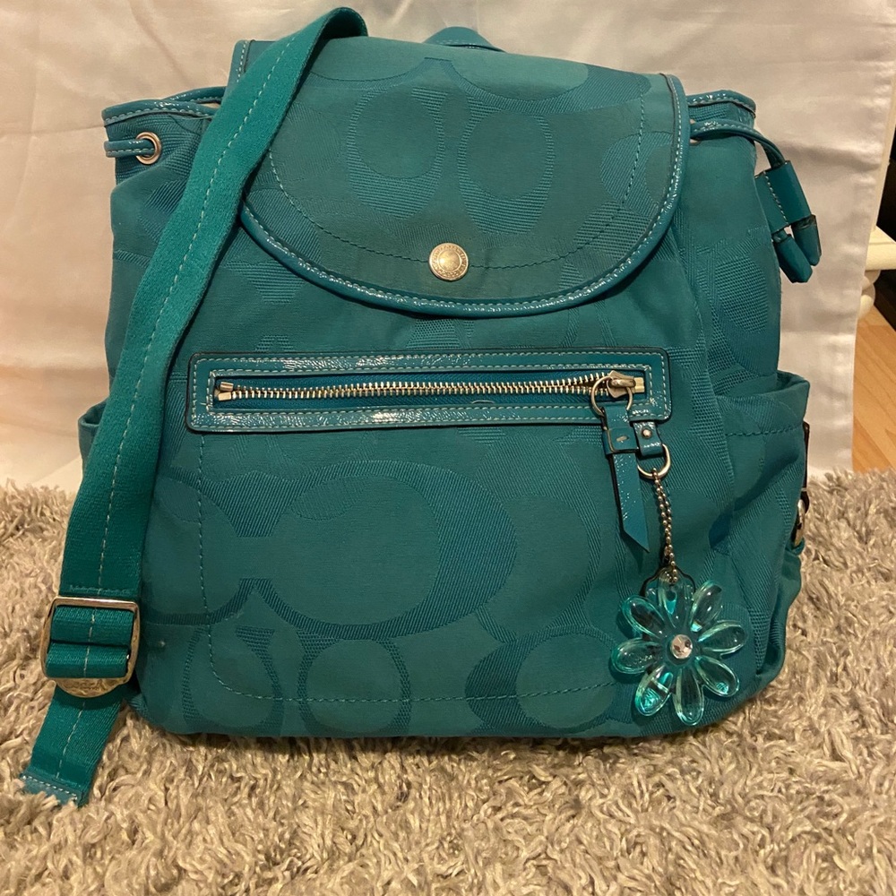 Blue Coach Backpack